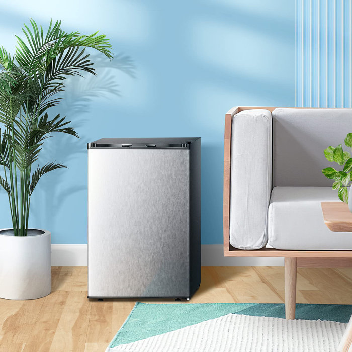 R.W.FLAME 3 Cubic Feet Upright Freezer with Adjustable Temperature